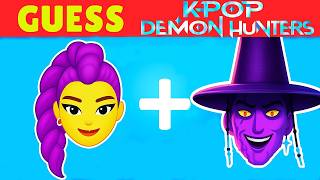 Guess Kpop 😈 Demon Hunters Movie 2025 Character by EMOJI Quiz 🎤: Huntrix, Golden, Jinu, Rumi, Mira