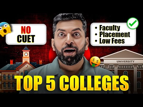 TOP 5  Universities WITHOUT CUET! 🤯 | Best Colleges Without CUET Admission