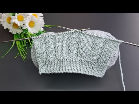 Kolay iki şiş örgü yelek model anlatımı 🧶Eays crochet knitting