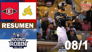 Resumen: Leones del Escogido Vs. Águilas Cibaeñas Round Robin (08/1/2026)