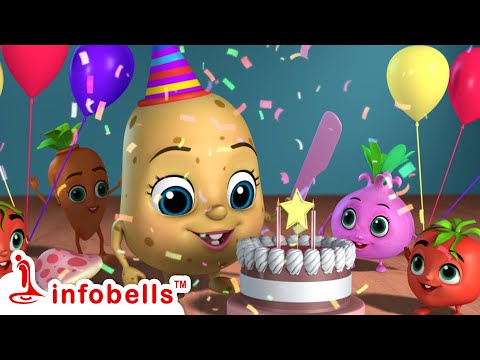 Idu Putta Alugaddeya Birthday -Kannada Rhymes for Children | Infobells #kannadarhymes #birthdaysong