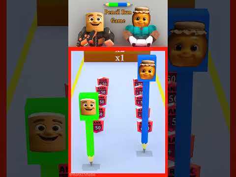Pencil Run-Up Rank Challenge with Tung Tung Tung Sahur and Garamararam๐๐