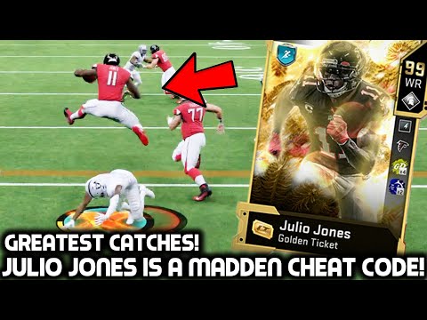 GOLDEN TICKET JULIO JONES IS A MADDEN CHEAT CODE! AMAZING TD'S! Madden 20 Ultimate Team