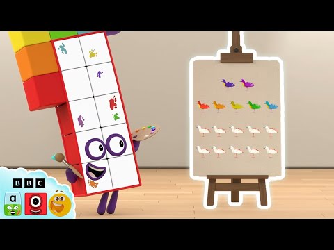🧮 Crafty, Colourful Counting with Numberblock 17! 🌈 | Counting for Kids | 12345 | @Numberblocks