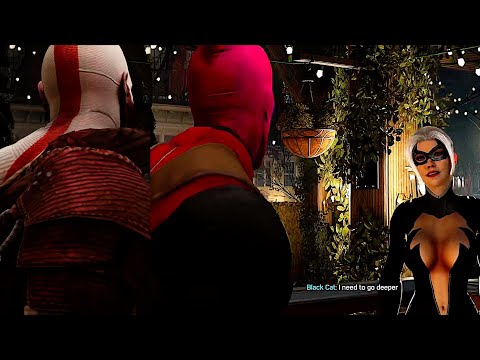 Unseen Black Cat Romance With Superheros FT Kratos