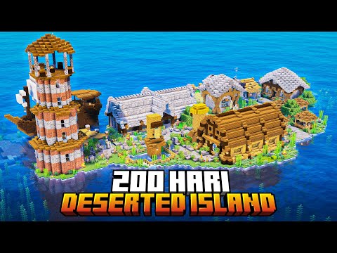 200 Hari Minecraft Hardcore Deserted Island