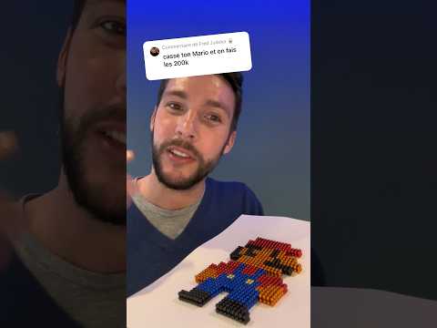 On casse le Mario en billes aimantées ? 🤔🥹