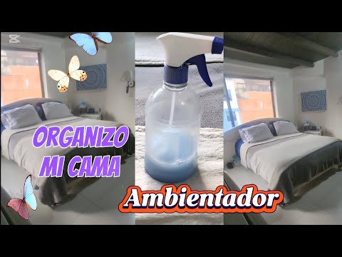 Cómo organizar y perfumar una cama #limpieza #cama #ambientadordealcoba #habitacion