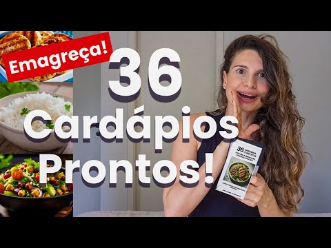 Cansada de pensar no que vai comer? Criei 36 cardápios saudáveis prontos!