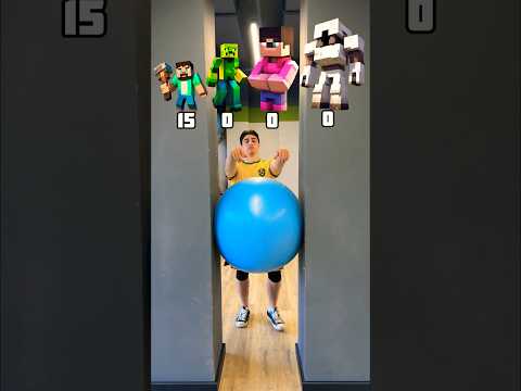 🅱️PUNCH BALL CHALLENGE🔵|MINECRAFT VERSION🧊|WHO YOUR FAVOURITE PERSONAGE?⚡️