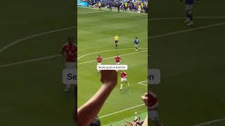 SESKO goal vs EVERTON 🔥⚽ #manchesterunited