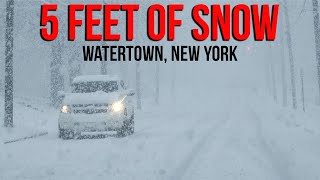 LIVE STORM CHASE - 60+ Inch Lake Effect Snow near Watertown, NY