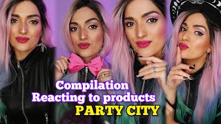 ASMR Recopilatorio Reaccionando Productos Party City