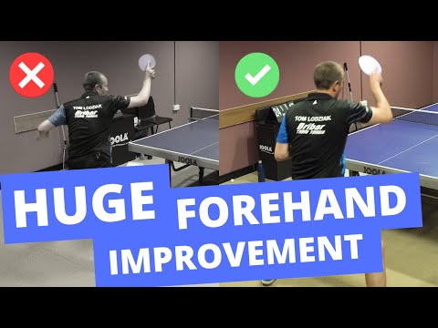 HUGE IMPROVEMENT! Coach Matt fixes my weak forehand topspin