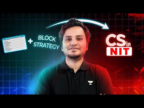 Confirm CSE Seat in Top NITs in 4 Months ✅ | Block Strategy + Academic Planning