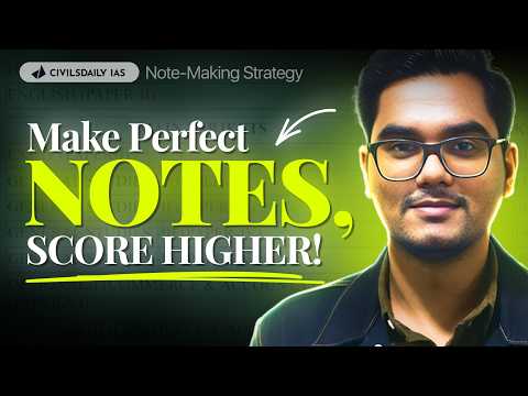 Notes-Making Strategy that will help you get a Rank | Arvind sir