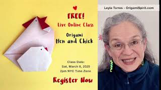 Origami Mother Hen and Chick • Join our Live Session
