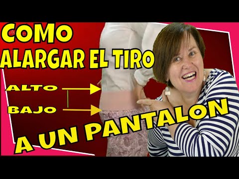 Como ALARGAR el TIRO de un PANTALON con un ELÁSTICO  🔥✂️