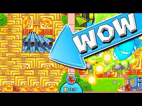 THIS WAS INSANE  ::  Bloons TD Battles  ::  SO MANY TEMPLES!!!!