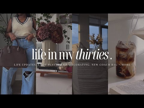 VLOGTOBER: Life Updates. I got played.  Fall haul. Fall decorating. New Coach Bag + more | iDESIGN8