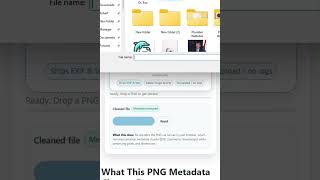 Remove PNG Metadata Quickly (cleaner) #png #metadata #pngimage #pngimages #imagetools