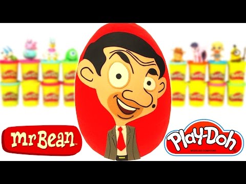 Huevo Sorpresa Gigante de Mr. Bean Animado en Español de Plastilina Play Doh
