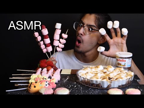 اصوات الاكل الحقيقية بالمارشميلو 😱 ASMR MARSHMALLOW