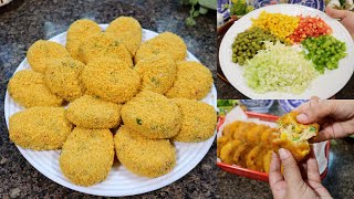 New Cutlets Recipe ❗Chicken & Vegetable Cutlets Recipe By Tasty Food With Maria | Quick & Easy Snack