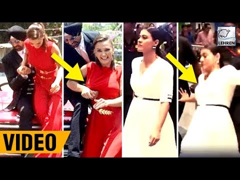 Bollywood Actresses Falling Down In Public | Kajol, Sonakshi Sinha, Arpita Khan | LehrenTV