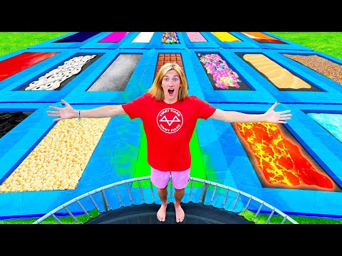 RIESEN MYSTERY TRAMPOLIN Challenge! (GLÜCKSRAD entscheidet SPRUNG!)