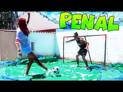 PENALES RESBALADIZOS!! RETOS FUTBOL