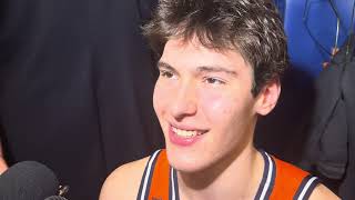 Final Four locker room: Illinois forward David Mirkovic