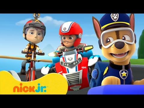 Patrulha Canina | Resgates de Bicicleta da Patrulha Canina! 🚲 10 Minutos | Nick Jr. em Português