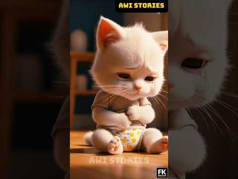 Evil BabySitter Caught! | Kitten Left in Shambles! #ai #meow #cartooncat #cat #shortsfeed