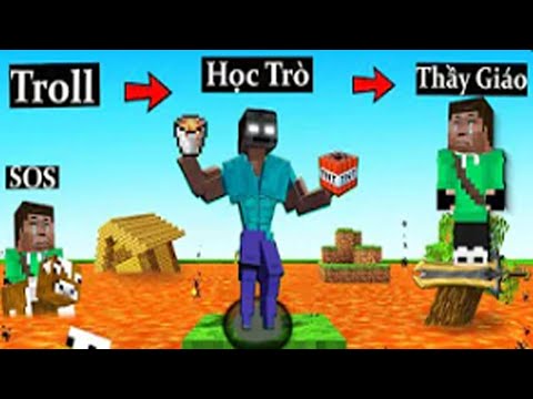 Anh Đen Xì Xì Và Vua Lợn Troll Thầy Giáo Bất Lực Trong Minecraft- Siêu Hài Hước 🤣