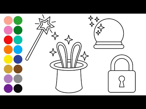 MAGIC SHOW Drawing, Painting, Coloring for Kids and Toddlers | Learn How to Draw