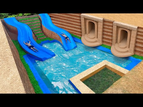 Spend 278 Days To Build A Dream Underground Water Slide Park Temple House