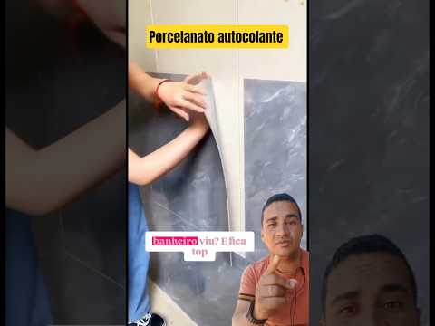Renove sua casa,esse porcelanato autocolante vai mudar o visual  #construçãocivil #shorts #design