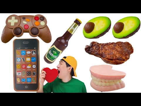 mukbang collection 진짜 음식 가짜음식 먹방 모음 REAL FOOD VS JELLY CHOCOLATE FOOD CHALLENGE