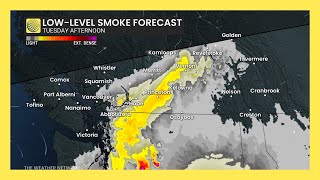 Cross-Border Smoke Watch: 14 Washington Fires Line up to Haze B.C. | #forecast
