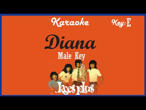 Diana (Karaoke) Koes Plus Nada Pria/Cowok Male Key E Tembang Kenangan Lagu Nostalgia