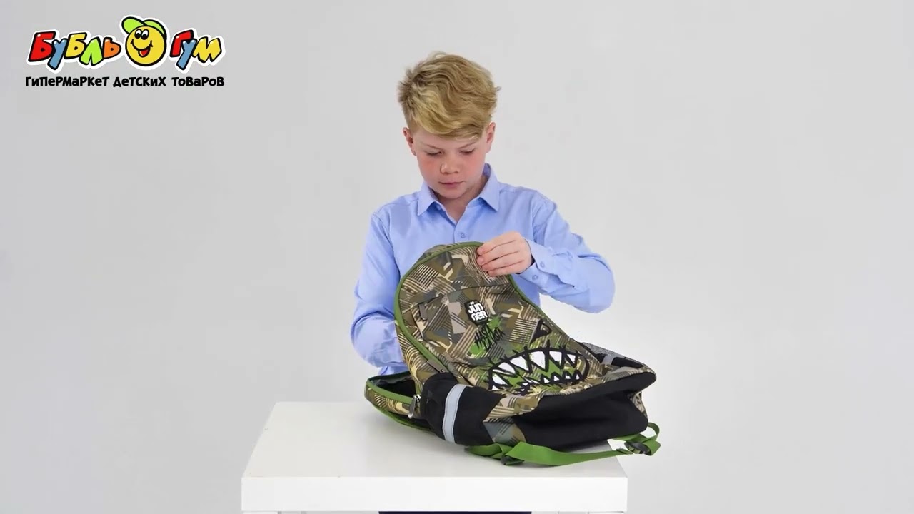 Рюкзак JUNGER с рисунком Пасть акулы - видео Рюкзак JUNGER с рисунком Пасть акулы - видео