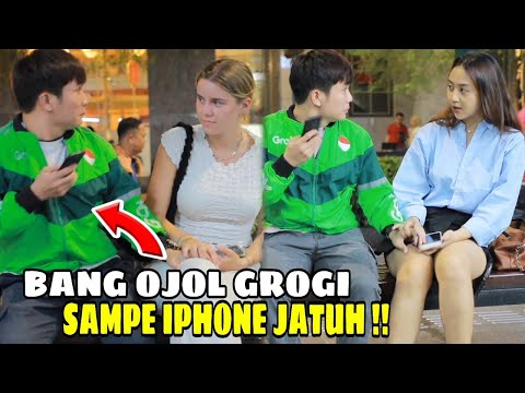 BULE NYURUH PEGANGAN SAMPE IPHONE JATUH