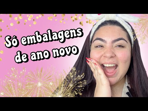 MAKE COM EMBALAGENS DO ANO NOVO 😱🎇🍾🥳