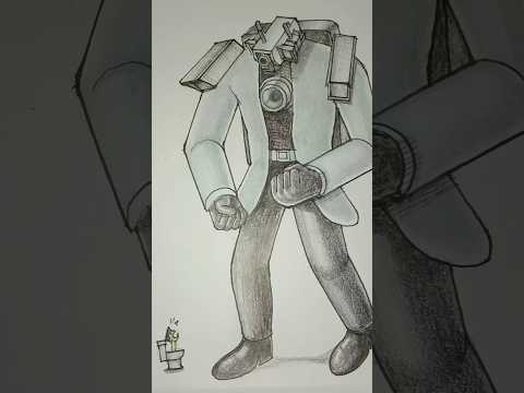 Titan cameraman วาดไททั่นคาเมร่าแมน SkibidiToilet#skibiditoilet #cameraman #shorts