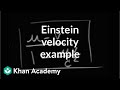Understanding Einstein's Velocity Addition Formula
