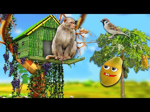 दयालु मोटा पपीता और बंदर Dayalu Mota Papita aur Bandar Hindi Kahaniya - Panchatantra Moral Stories -