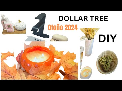 DECORACIONES DE OTOÑO PARA EL HOGAR / DOLLAR TREE /DIY