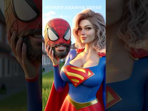 Supergirl CONSEGUE ver o Homem-Aranha sem BARBA! #marvel #shorts #spiderman #homem-aranha