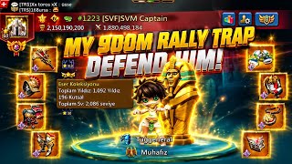 Kvk My 900m Rally TRAP Action. Lords Mobile